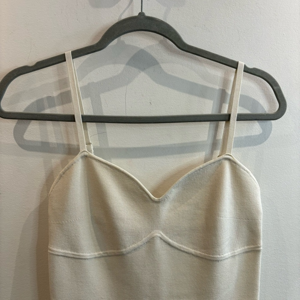 BABATON Sz M by Aritzia  Lariat Bodycon Bustier in the Colour Birch Dress NEW - Picture 3 of 7